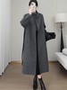 【轻奢双面尼】2506 （绵羊毛➕山羊绒）高级感灰色立领双面尼大衣-喜出 商品缩略图2