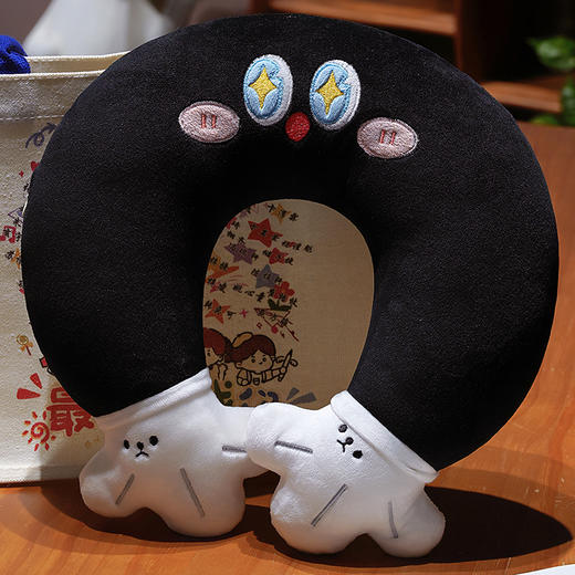 自然醒水晶绒小黑手u枕QYL 商品图7