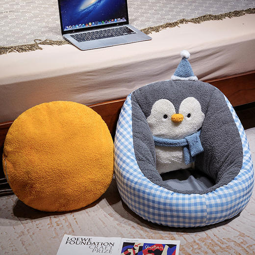 自然醒INS企鹅半包围蒲团坐垫QYL 商品图12