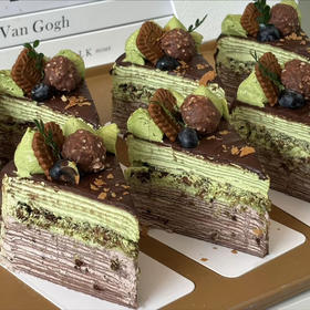 巧克力开心果千层