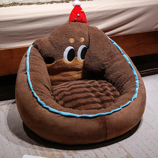 自然醒腊肠狗半包围蒲团坐垫QYL 商品图12