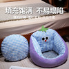 自然醒大眼茄子泡泡格蒲团坐垫QYL 商品缩略图4