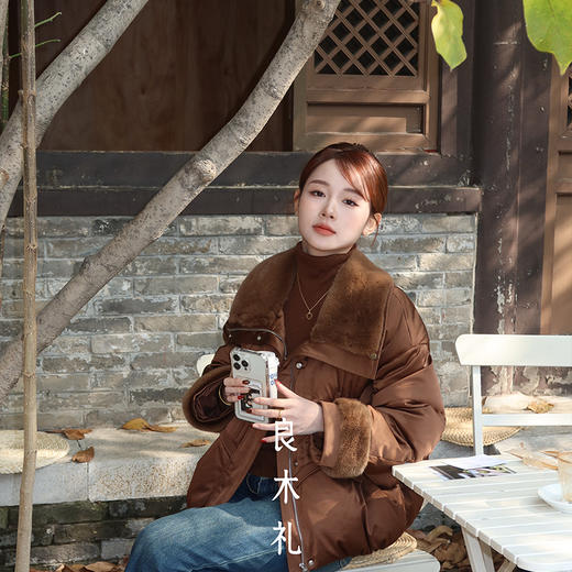 【特价不退换】【预售7天】良木礼皮毛一体外套（D8245） 商品图2