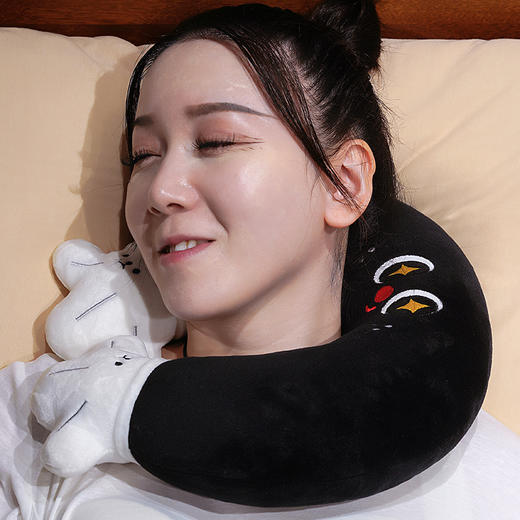 自然醒水晶绒小黑手u枕QYL 商品图13