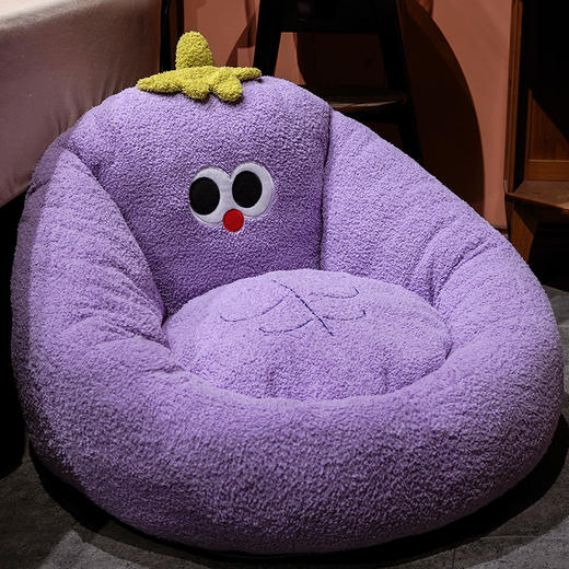 自然醒大眼腹肌茄子半包围蒲团坐垫QYL 商品图12