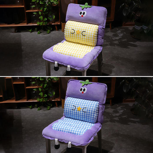 自然醒大眼茄子护腰连体坐垫QYL 商品图10