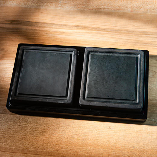 北齐古邺城“羽人”古砖制对砚（一套两方） 商品图2