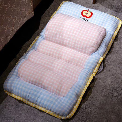 自然醒格纹苹果护腰横条连体坐垫QYL 商品图9