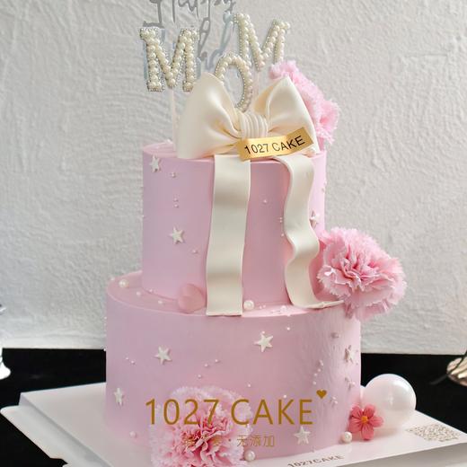 1027CAKE | 翻糖蝴蝶结蛋糕  双层 粉色少女心 妈妈 母亲节 商品图2
