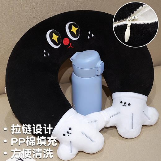 自然醒水晶绒小黑手u枕QYL 商品图3