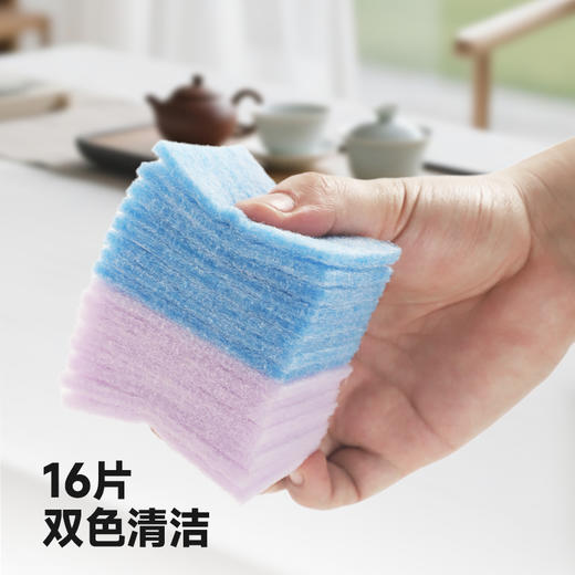 LEC激落君免洗剂厨房茶垢清洁海绵16片装（小苏打） 商品图1
