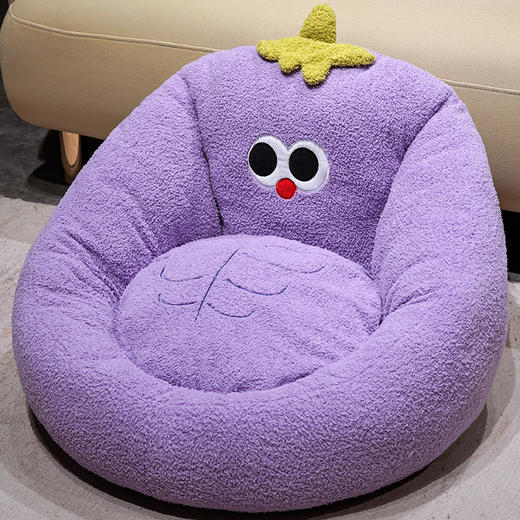 自然醒大眼腹肌茄子半包围蒲团坐垫QYL 商品图7