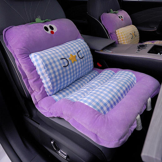 自然醒大眼茄子护腰连体坐垫QYL 商品图11