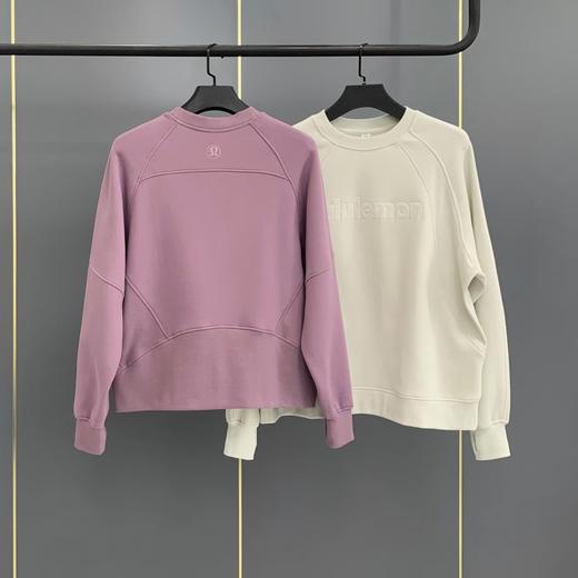 现货 LULU露露‮字⁠家‬‎母徽标‮绣⁠刺‬‎圆领‮绒⁠加‬‎‮衣⁠卫 商品图1