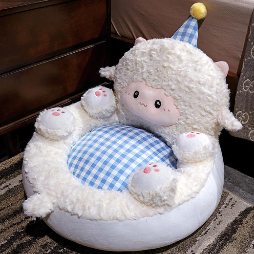 自然醒小羊翻肚半包围蒲团坐垫QYL 商品图8