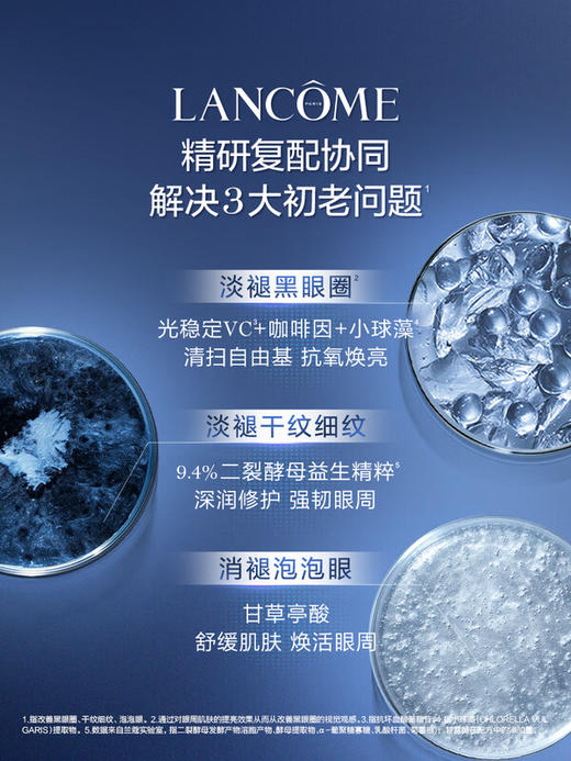 兰蔻 新版超修小黑瓶眼霜20ml 抗老淡化黑眼圈 商品图3