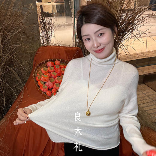 【预售7天】良木礼山羊绒高领打底（999）（1458） 商品图4