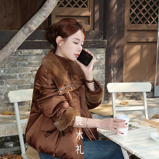 【特价不退换】【预售7天】良木礼皮毛一体外套（D8245） 商品图3