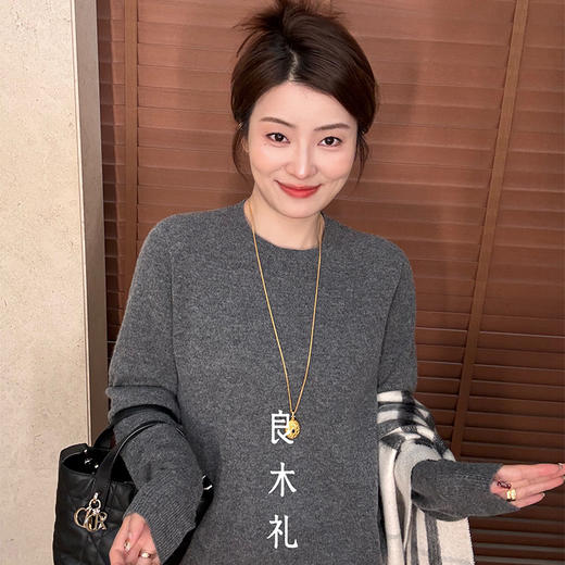 【特价不退换】【预售7天】良木礼山羊绒圆领打底（888）（D251101459） 商品图3