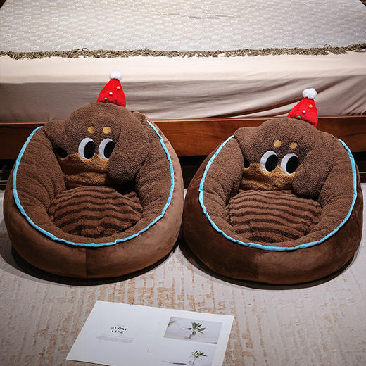 自然醒腊肠狗半包围蒲团坐垫QYL 商品图14