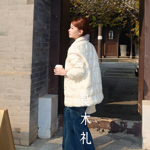 【特价不退换】【预售7天】良木礼小香风收腰鹅绒服（D258351） 商品图3