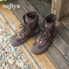 预售|Safiya/索菲娅2025小众绒面复古圆头休闲百搭高筒游牧拳击靴 SFD4116405 商品缩略图2