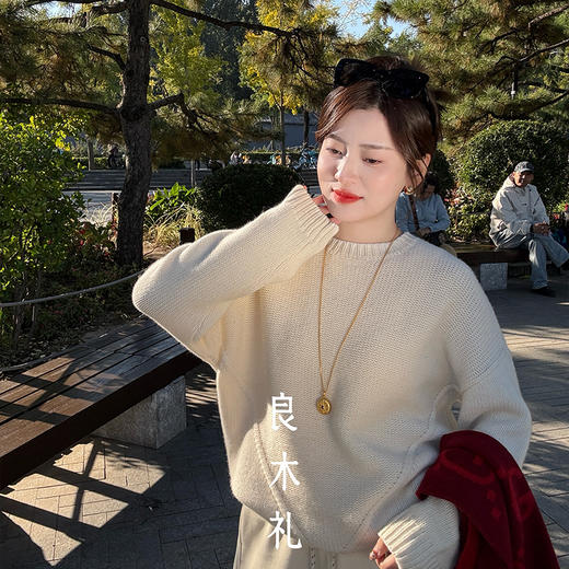 【特价不退换】【预售7天】良木礼山羊绒上衣（D25102661F） 商品图2