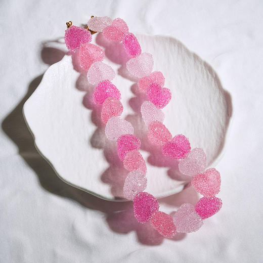 在途4周到｜CRYSTAL HAZE-Jelly Heart-渐变粉色 爱心 项链［挪威设计师］ 商品图2