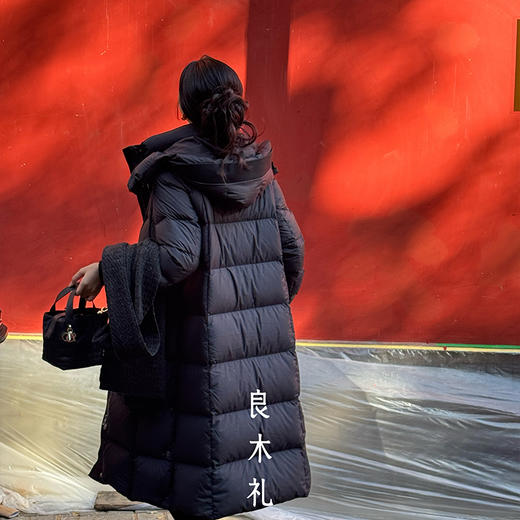 【特价不退换】【预售7天】良木礼长款收腰鹅绒服（腰带）（D25103910） 商品图5