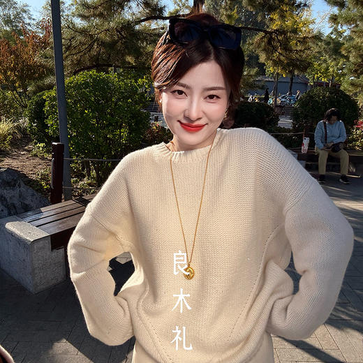 【特价不退换】【预售7天】良木礼山羊绒上衣（D25102661F） 商品图4