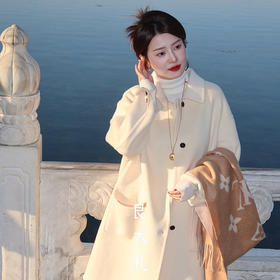 【特价不退换】【现货】良木礼羊绒大衣（D2584100）