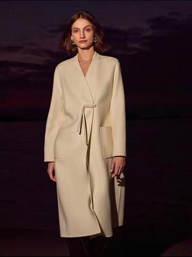 高奢骆驼绒【轻奢双面尼】2521（骆驼绒➕羊毛）高端气质新中式盘扣羊毛双面尼外套-喜出