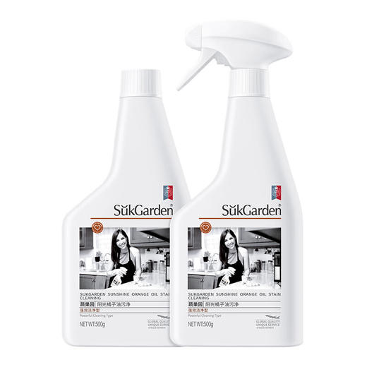 【分仓直发包邮】SukGarden蔬果园阳光橘子油污净(1+1促销装)500g*2 商品图0