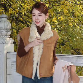 【预售7天】良木礼皮毛一体外套（D8250）