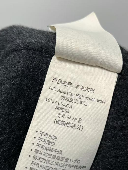 【轻奢双面尼】2525（澳洲羊毛➕羊驼绒）韩系宽松双面尼四粒扣双面尼外套-喜出 商品图4