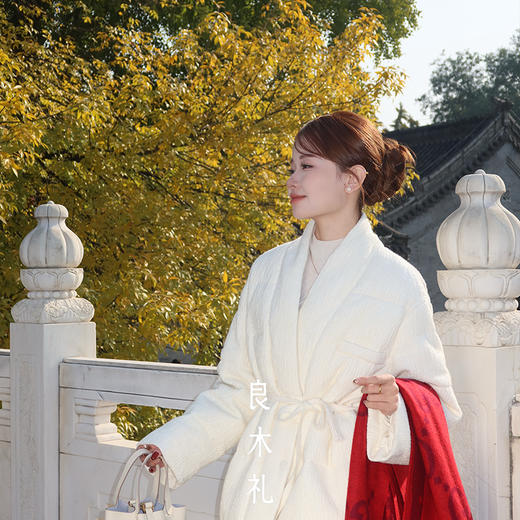 【特价不退不换】【预售7天】良木礼V领鹅绒服（腰带）（D25102684） 商品图3