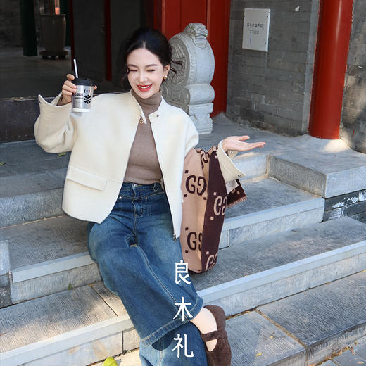 【特价不退不换】【预售7天】良木礼山羊绒外套（D8213） 商品图2