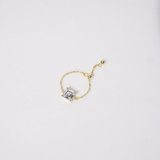 北京仓｜Crystal haze-Eterna-小方块 金色 锆石 戒指［挪威设计师］ 商品图2