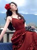 11.11最后促，不参与退货清仓处理！卡芙蒂妮0002夏日度假风吊带长裙连衣裙-喜出 商品缩略图0