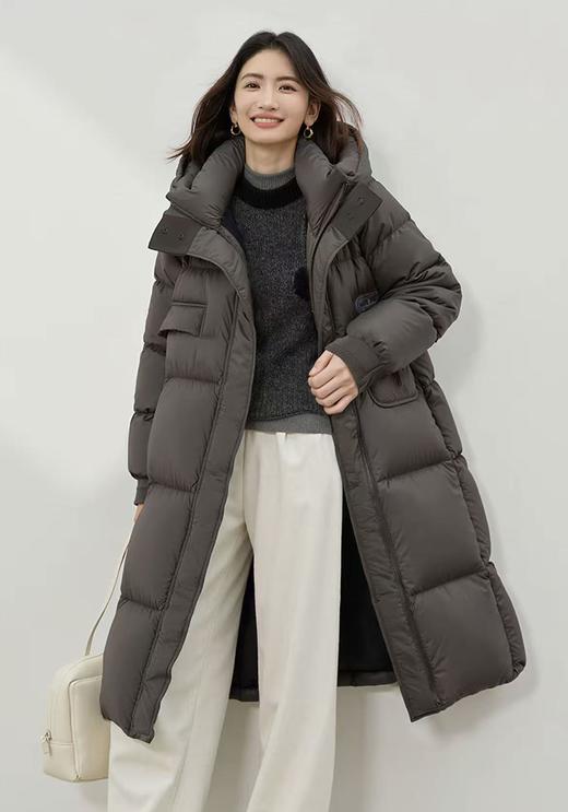 A02品牌【泡芙羽绒】高克重！！高蓬松！！冬季不怕冷中长泡芙羽绒服-喜出 商品图2