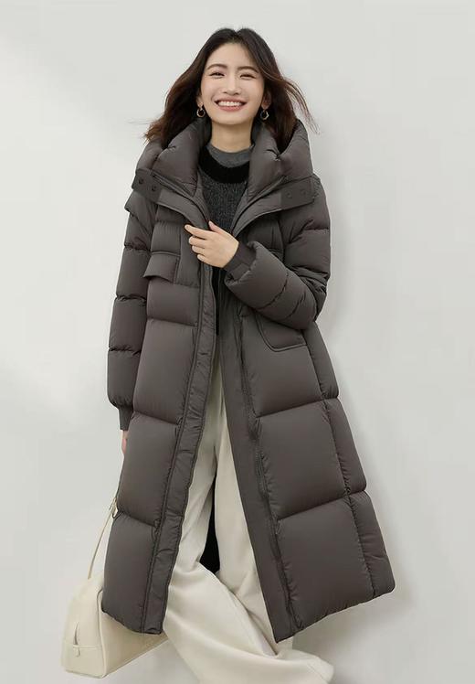 A02品牌【泡芙羽绒】高克重！！高蓬松！！冬季不怕冷中长泡芙羽绒服-喜出 商品图1