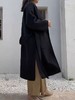 【轻奢双面尼】2524（100%羊毛）韩系简约腰带款侧开叉双面尼羊毛大衣-喜出 商品缩略图0