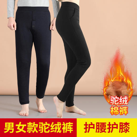【男女款驼绒棉裤】加厚款棉裤、可外穿、带护腰护膝贴片（2.5-3.4停发） 商品图0