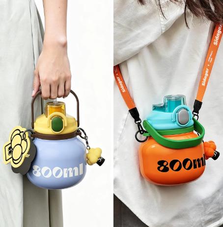 世大家潮酷风FULU保温杯磷光蓝（800ml） 商品图5