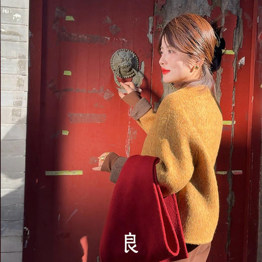 【特价不退换】【预售7天】良木礼羊驼毛外套（D2584103） 商品图2