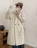 赠送手套【轻奢双面尼】2520（羊毛➕天丝）韩系氛围感长款双面尼连帽大衣外套-喜出 商品缩略图2