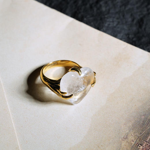 北京仓｜Goossens Paris-COEUR PRECIEUX CRISTAL NATUREL-爱心 戒指［法国设计师］ 商品图5