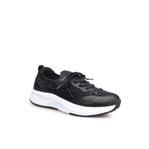 豪麟名鞋奥莱迪嘉女鞋时尚休闲鞋织物+牛皮革DJSKA52WX054黑色  原价1660元 商品图0