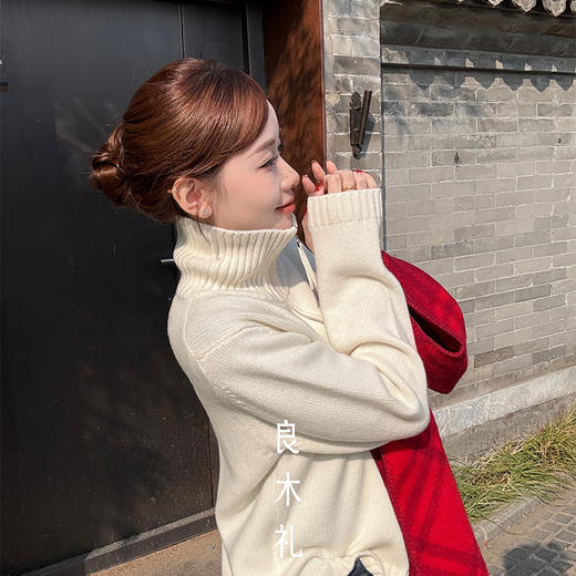 【特价不退换】【部分现货】良木礼山羊绒上衣(D25102833F) 商品图7