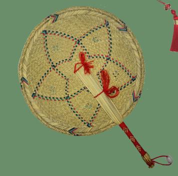 扎柄草扇 商品图0